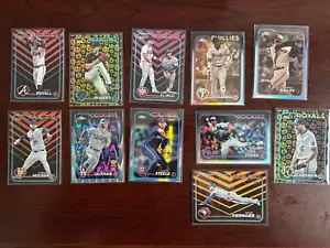 2024 Topps Chrome and Flagship Assorted Parallel Lot (x11 Cards) - Picture 1 of 1
