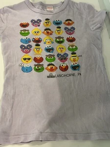 Vintage T-Shirt Gr. Jugend Sesamplatz lila Sesamstraße Figur # 6962 - Bild 1 von 8