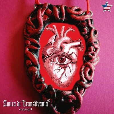 Love Attraction Talisman Eye Heart Magic Amulet Pendant Good Luck Charm Jewelry - Image 1 of 4