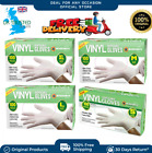 Clear Disposable Gloves Powder Latex Vinyl Free Medical Work Tattoo 100 Pieces