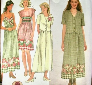 Vestido de Verano con Chaqueta Costura Patrón Simplicity 0636 Mujer Talla 12-16 Sin Cortar - Imagen 1 de 6