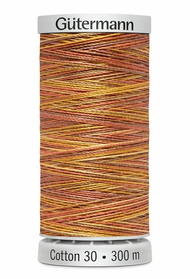 Gutermann Cotton 30, # 4004 VARIEGATED ORANGE, 300m Embroidery, Quilting T - Image 1 of 1