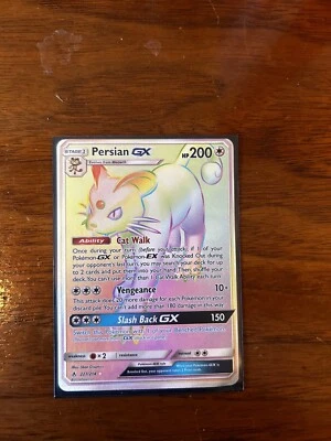 Pokemon Persian GX 227/214 Rainbow Rare Unbroken Bonds Near Mint - Image 1 of 2