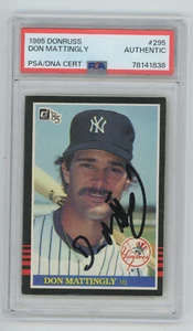 DON MATTINGLY 1985 DONRUSS #295 PSA/DNA New York YANKEES SIGNED AUTO - Picture 1 of 2