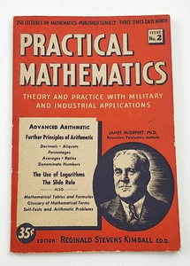 Practical Mathematics Soft Cover Text Book Advanced Arithmetic Issue No 2 1943 - Imagen 1 de 6