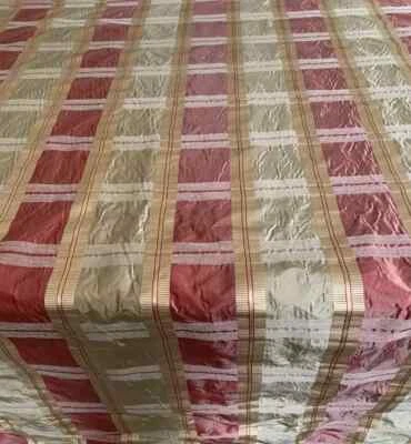 TAFETÁN DE SEDA DE ALTA GAMA Mumbai Picante A CUADROS CALIDAD SUPERIOR POR COMPRAR Ret. $80 Foto 1 de 3