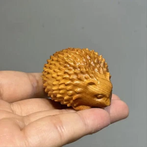 Hedgehog Animal Small Wooden Sculpture Figurine Decoration Ornament Xmas Gifts - Picture 1 of 5