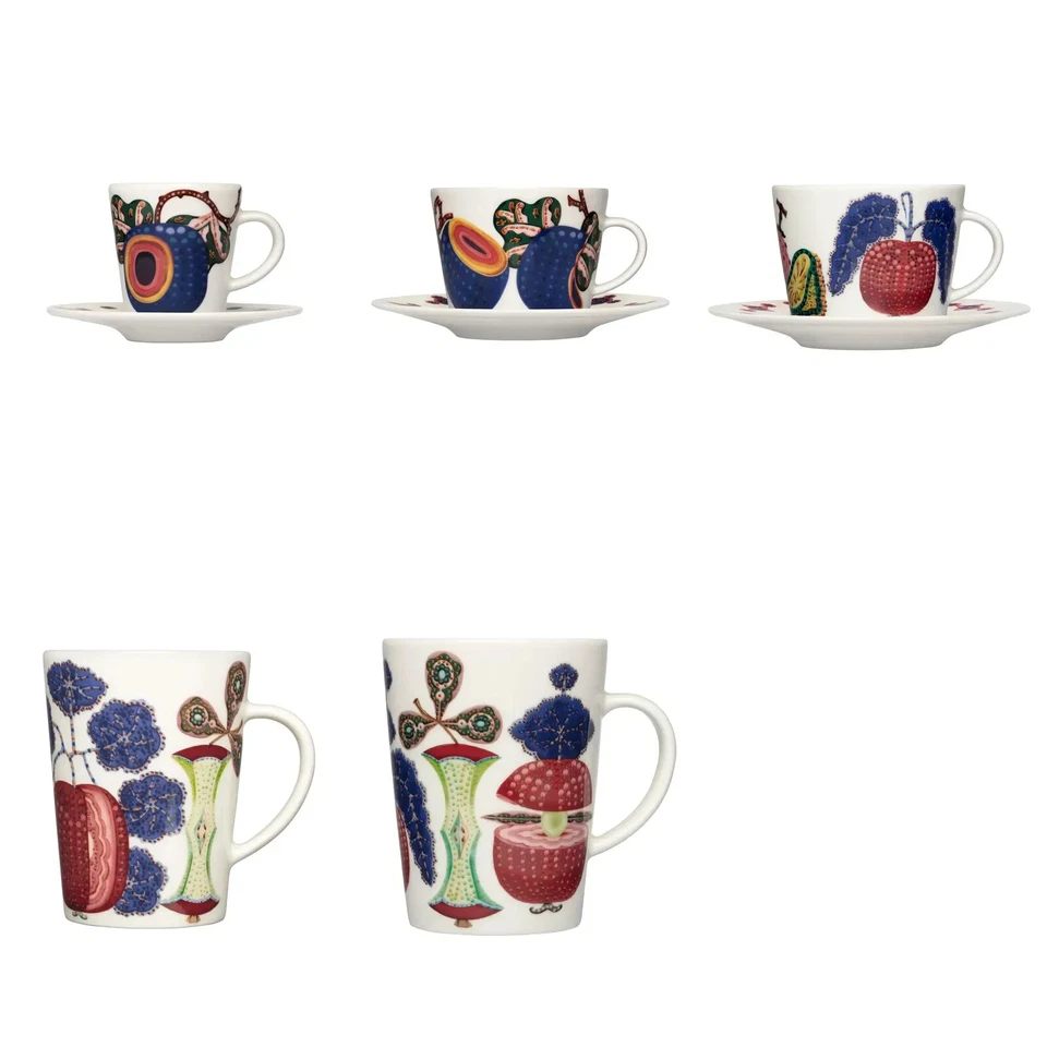 New Iittala Taika Sato Espresso Coffee/Tea Cups & Saucers Mugs Set From Japan - Image 1 of 1