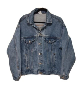 Giacca denim vintage 1995 Westlake Hardware 90° anniversario in rilievo taglia M - Foto 1 di 9