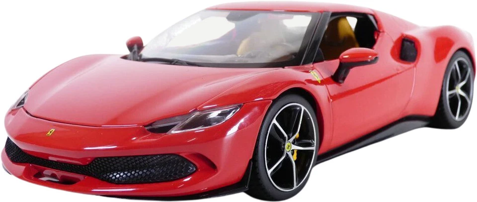 Bburago Ferrari 296 GTB Hybrid 830 HP V6 2021 Echelle 1:18 Voiture Miniature - Rouge (18-16018)