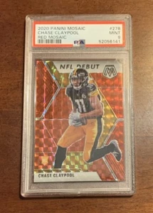 2020 Panini Mosaic Chase Claypool Red Mosaic NFL Debut #278 PSA Mint 9 - Picture 1 of 2