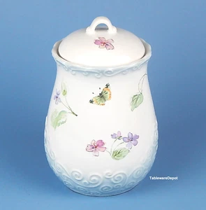 Pfaltzgraff VIENNA FLORAL, 9 1/2" Medium Canister & Lid, MINT UNUSED Condition! - Picture 1 of 5