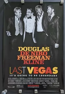 Last Vegas (2013) Locandina originale film 27x40 D/S arrotolata, De Niro, Douglas, omaggio - Foto 1 di 12