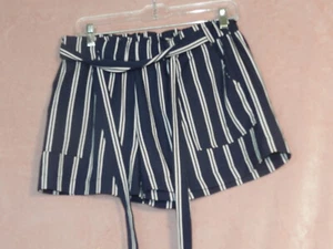 Pantalones cortos cisono de verano a rayas para mujer talla L - Imagen 1 de 6
