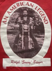 1989 VINTAGE SONNY BARGER SWEATSHIRT SIZE MED HANES - Picture 1 of 4