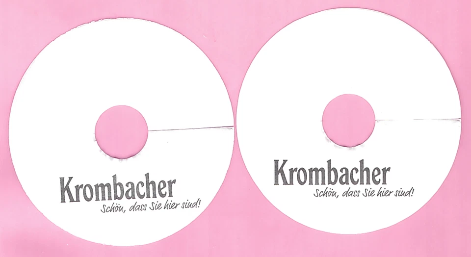 Pilsdeckchen Tropfdeckchen Krombacher glatter Rand 2x - Bild 1 von 1