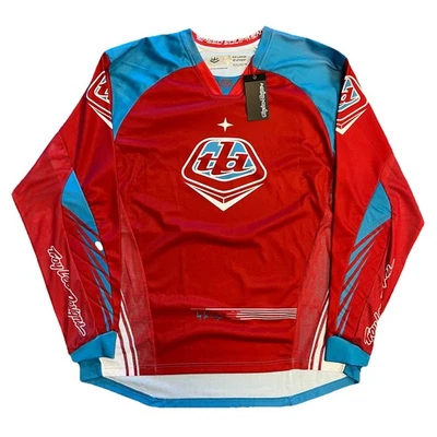 NWT TLD TROY LEE DESIGNS MOTOCROSS RED BLUE LONG SLEEVE JERSEY SHIRT SZ XXL (36) - Image 1 of 4
