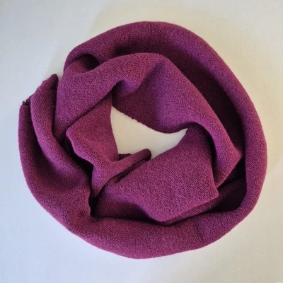 Purple 100% Alpaca Wool Soft Rectangular Neck Scarf w Fringe Womens NWOT - Image 1 of 4