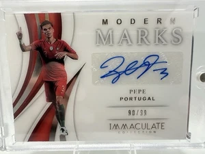 2018-19 Panini Immaculate Soccer Pepe Modern Marks Auto 90/99 - Bild 1 von 12