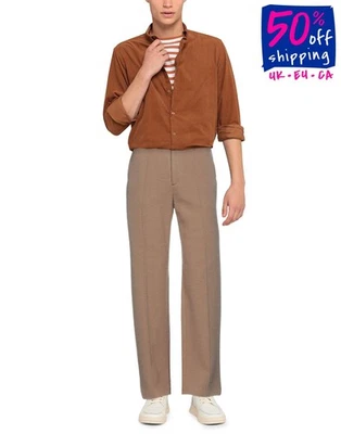 RRP€675 UNDERCOVER Brushed Wool Trousers Size 2 M High Waist Made in Japan - Image 1 of 4