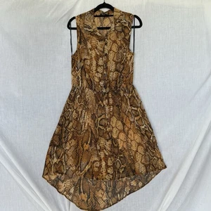 George Snake Print Sleeveless Button Front Dress – Size UK 10 / EU 38 - Picture 1 of 10