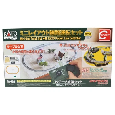 N Scale Kato 20-800 Unitrack Compact Mini Oval Track Set w/ Controller - Image 1 of 4