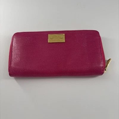 Lauren Ralph Lauren Classic Pink Zip Around Wallet 7.5x4” Credit Card Holder - Image 1 of 4