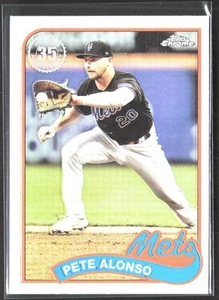 2024 Topps Chrome Pete Alonso #89CB-8 1989 Topps Baseball New York Mets - Picture 1 of 2