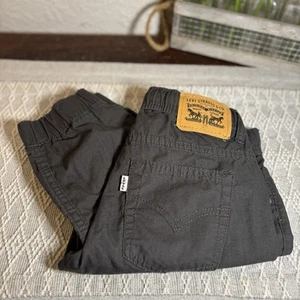 Boys Levi’s Jogger Dark Gray Drawstring Pants Elastic Cuff Size Small. - Picture 1 of 9