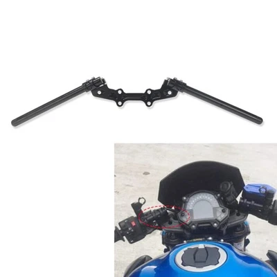 Clip-On Adapter Plate Handlebars Set for Yamaha MT-07 FZ-07 2014-2017 Black - Image 1 of 4