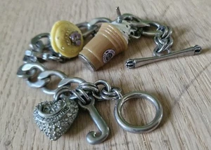 Rare Juicy Couture Charm Bracelet With Two Charms! - Picture 1 of 9