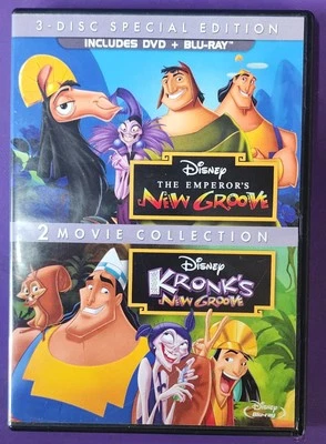 Disney 3 Disc Special Edition DVD+BluRay 2 Movie Collection NEW GROOVE - Image 1 of 4