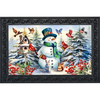 Коврик для двери Briarwood Lane Snowman and Birds - Изображение 1 из 4
