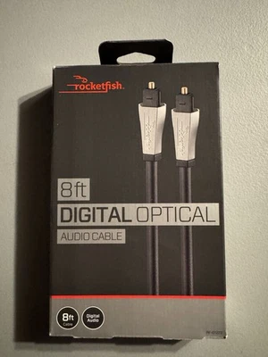 Rocketfish™ 8' Toslink Optical Audio Cable - Black RF-G1222 - Image 1 of 2