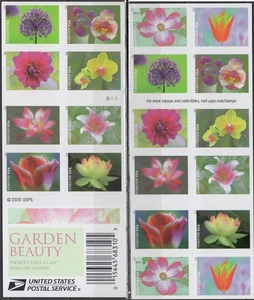 SC# 5567b (5558-67) - 2021 Forever Stamps - Garden Beauty - Booklet of 20 Stamps - Picture 1 of 1