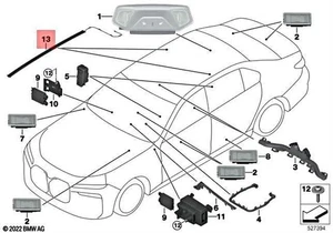 BMW G70 735i 740dX Módulo LED Sky Lounge 63315A172C6 OEM NUEVO - Imagen 1 de 11