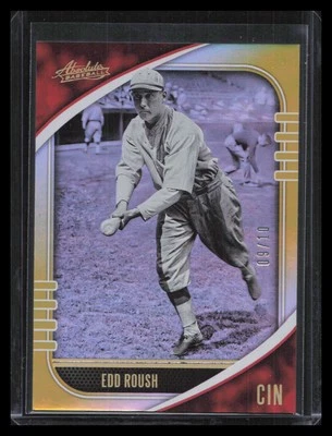 2021 Panini Absolute #70 Edd Roush Retail Holo Gold #/10 - Image 1 of 2