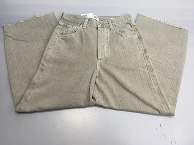 Jean Citizens Of Humanity Mujer Beige Neutro Talla 26 Ayla Dobladillo Crudo Corto Rayas Foto 1 de 4