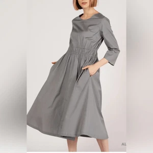 Neu mit Etikett Harshman Damen-Midi-Taille aus Erle Baumwolle zum Binden lava rauchgrau - Größe S - Bild 1 von 6