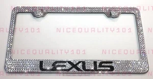 Lexus Bling License Plate Frame Holder Made w/ Swarovski Crystals - Picture 1 of 1