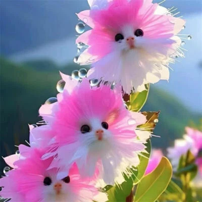 50/100x Seeds Cute Cat Face Orchid Seeds Bonsai Plants Flowers - Image 1 of 4