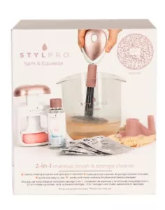 STYLPRO™ Spin and Squeeze Makeup Brush and Sponge Cleaner, Clean Beauty Blender - Picture 1 of 4
