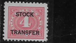 US Scott RD26, Revenue, Stock Transfer, 4 Cent, 1928, Used, NG, F/VF - Picture 1 of 1