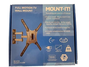 Mount-It! MI-4110 TV montaje en pared movimiento completo para televisores planos 23" - 55" hasta 66 libras - Imagen 1 de 2