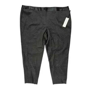 Calvin Klein Plus Size Mid-Rise Slim-Leg Pants Dark GRAY Size 20W - Picture 1 of 5