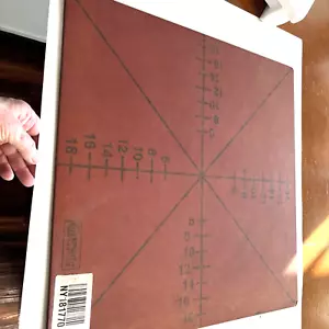 American Metalcraft Square Laminate 4 or 8 Slice Pizza Cutting Board WithGuide - - Picture 1 of 6