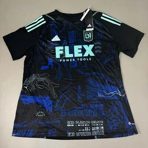AEROREADY Los Angeles Football Club Jersey Women's Sz-XL Black/Blue IP4314 280 - Picture 1 of 15