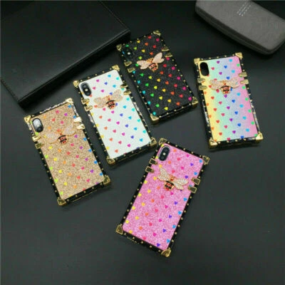 Luxury Love Bee Crystal Phone Case For Huawei Mate 50 Nova 10 P50 Honor 60 70 80 - Image 1 of 4