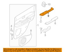 NISSAN OEM 2004 Pathfinder Interior-Rear Door-Switch Bezel Trim Left 829616W500