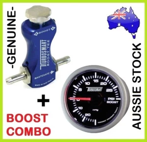*GENUINE* TURBOSMART Boost Tee Blue Turbo Boost Controller + 52mm Boost Gauge - Picture 1 of 1